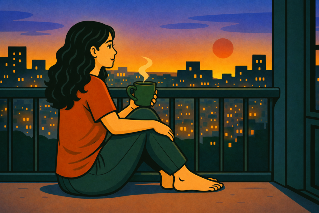 Finding peace where sadness sits