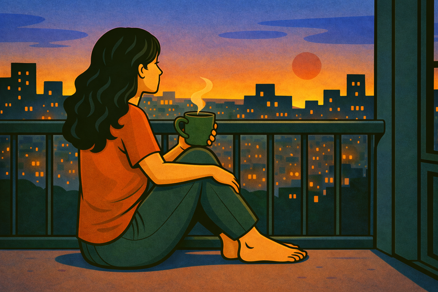 Finding peace where sadness sits